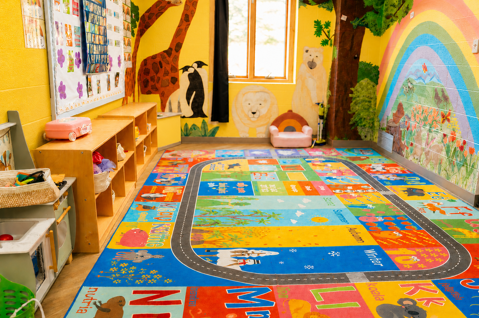 Bright, welcoming classroom at Playful Scholars